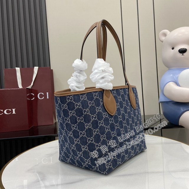 Gucci專櫃古馳最新款Totissima系列小號托特包肩背包 jh2607型號：820496